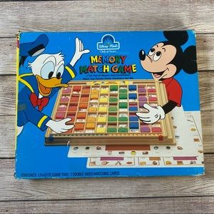 Vintage 1972 Disney Magic Memory Match Game Set